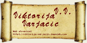 Viktorija Varjačić vizit kartica